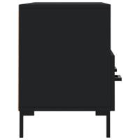 Tv-meubel 102x36x50 cm bewerkt hout zwart - thumbnail