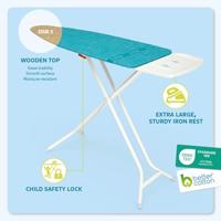 Airpro Large Strijkplank 120x42cm blauw - thumbnail