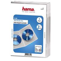 Hama dubbele dvd hoes doorzichtig 5 stuks - thumbnail