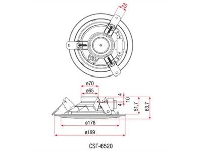 DAP CST-6506 100V plafondluidspreker