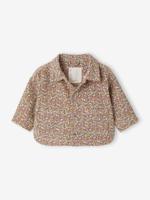 Babyjas voor meisjes met drukknoopsluiting van katoen meerkleurig - thumbnail