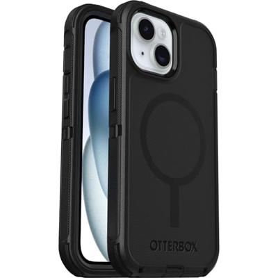 Otterbox Defender Backcover Apple iPhone 16e, iPhone 15, iPhone 14, iPhone 13 Zwart MagSafe compatible