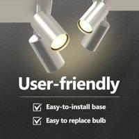 VidaXL Plafondspot met schijnwerpers nikkel 26 x 26 x 16 cm metaal - thumbnail