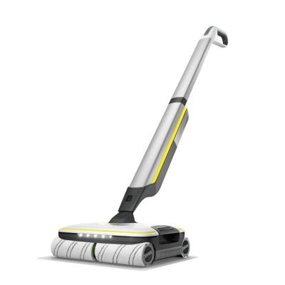 Kärcher FC 7 Cordless Elektrische bezem Batterij/Accu Droog en nat Zakloos Zilver, Geel