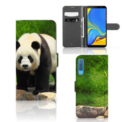 Samsung Galaxy A7 (2018) | Telefoonhoesje | Met pasjeshouder | Panda Samsung Galaxy A7 (2018) | Telefoonhoesje | Met pasjeshouder | Panda
