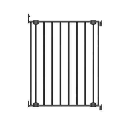 Geuther Lara Metalen Uitschuifbaar Traphekje | Schroefhekje met Boren | Veiligheidshekje met Muurbevestiging | Zwart | Van 60 tot 107cm