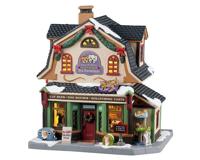 Lemax luna & ollie&apos;s custom pet furniture verlicht kersthuisje Caddington Village 2025 - thumbnail