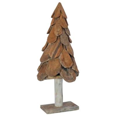 Kerstboom met standaard Bruin 90 cm Massief teakhout Kerstboom met standaard Bruin 90 cm Massief teakhout