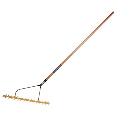 Polyhark schuin met houten steel 160 cm