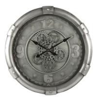 Decostar Countryfield Klok rond Darlington L zilver - thumbnail