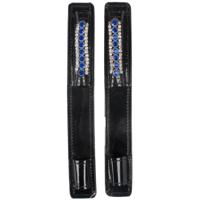 QHP Bernice sporenbeschermers zwart/blauw - thumbnail