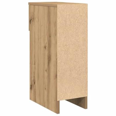 Nachtkastje met lade 20x36x60 cm artisanaal eikenkleurig