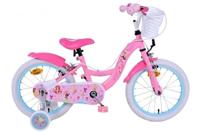 Disney Prinzessin Disney princess kinderfiets - meisjes - 16 inch - roze - twee handremmen - thumbnail