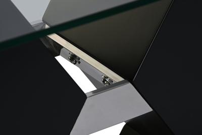 Hoofdtafel DKD Home Decor Hout 120 x 60 x 45 cm Gehard glas Hout MDF