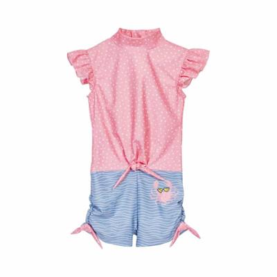 Playshoes zwempak Krab Blauw Roze-122-128