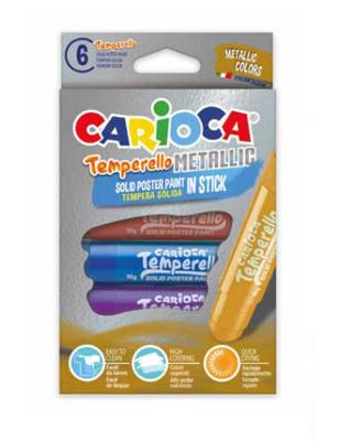 Verfstift Carioca Temperello set à 6 metallickleuren