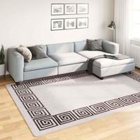 Vloerkleed wasbaar anti-slip 190x300 cm lichtbeige - thumbnail
