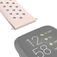 Hama Sportpolsband Voor Fitbit Versa 2/Versa (Lite) Ademend Horlogebandje Ro. - thumbnail