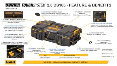 DeWalt TOUGHSYSTEM 2.0 | KOFFER DS166 - DWST83293-1