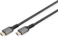 Digitus DB-330200-010-S HDMI-kabel HDMI Aansluitkabel HDMI-A-stekker 1 m Zwart 8K UHD, Aluminium-stekker, Audio Return Channel (ARC), Afgeschermd (dubbel), - thumbnail
