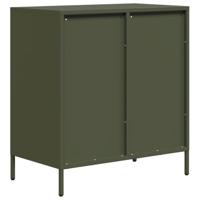 Dressoir 68x39x73,5 cm koudgewalst staal olijfgroen - thumbnail