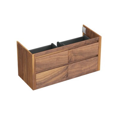 Onderkast Forzalaqua Gela 120x51x60 Cm 4 Softclose Lades Noten Pure Walnut Onderkast Forzalaqua Gela 120x51x60 Cm 4 Softclose Lades Noten Pure Walnut