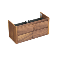 Onderkast Forzalaqua Gela 120x51x60 Cm 4 Softclose Lades Noten Pure Walnut - thumbnail