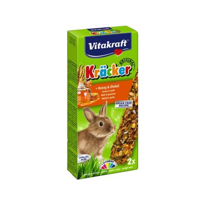 Honing/spelt-kracker dwergkonijn 2in1 - Vitakraft