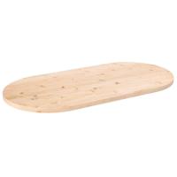 Tafelblad 110x55x2,5 cm massief grenenhout ovaal - thumbnail