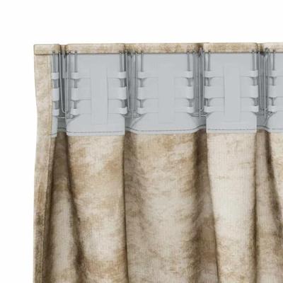 VidaXL Velvet gordijnen met gordijnen 2 pcs crème 260 x 140 cm fluweel