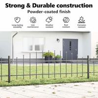 VidaXL Tuinhek grijs 170 x 140 cm gepoedercoat staal - thumbnail