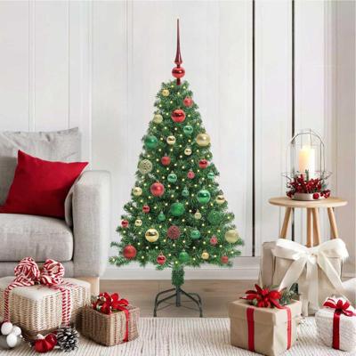 VidaXL Kunstkerstboom groen 120 cm pvc en staal en kunststof VidaXL Kunstkerstboom groen 120 cm pvc en staal en kunststof