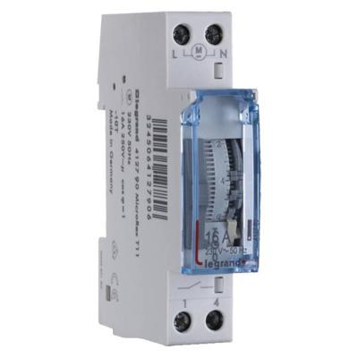 Legrand Legrand 412790 DIN-rail schakelklok Analoog 230 V Legrand Legrand 412790 DIN-rail schakelklok Analoog 230 V