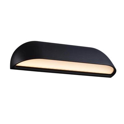 Nordlux LED Wandlamp Front zwart 8W 3000K IP44 26cm - 4800849