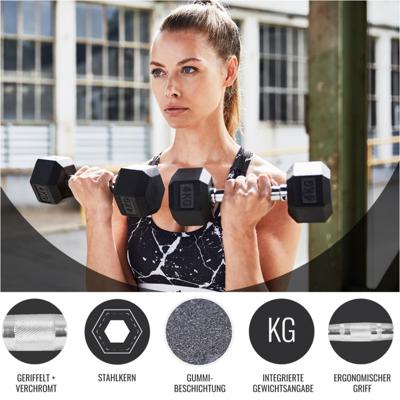 Dumbell hexagon 22,5 kg Dumbell hexagon 22,5 kg