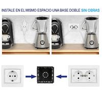 Plug-in basis Solera Europa erp60/2u Dubbel Sluiter Wit Ingebed, ingebouwd 250 V 16 A - thumbnail