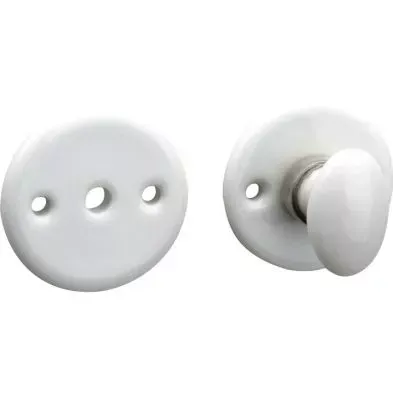 Artitec WC garnituur 8 mm Evelyne porselein wit/glans nikkel