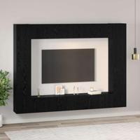 Tv-meubelset 10 pcs Zwart eiken Medium 30.5 x 30 x 90 cm - thumbnail