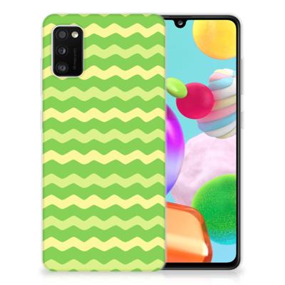 Samsung Galaxy A41 | TPU bumper | Waves Green