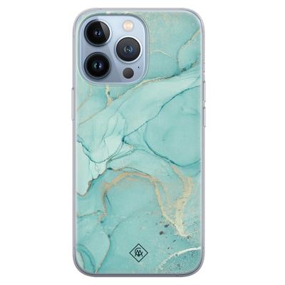 iPhone 13 Pro siliconen hoesje - Touch of mint