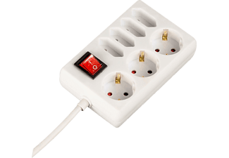 Hama Stekkerdoos 7-voudig Met Schakelaar 1.4m Wit