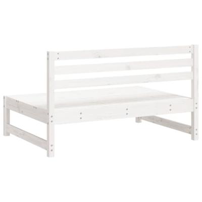 Tuinmiddenbanken 2 st 120x80 cm massief grenenhout wit