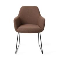 Jesper Home Eetkamerstoel 'Hiroo' Slide Black, kleur Rustic Rye - thumbnail