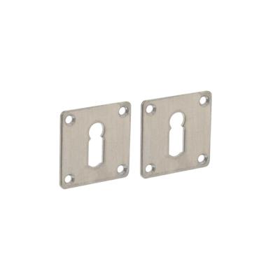 Intersteel Set van 2 sleutelrozettenTira vierkant RVS 2mm - 0035.341986