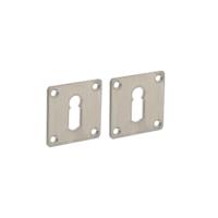 Intersteel Set van 2 sleutelrozettenTira vierkant RVS 2mm - 0035.341986 - thumbnail