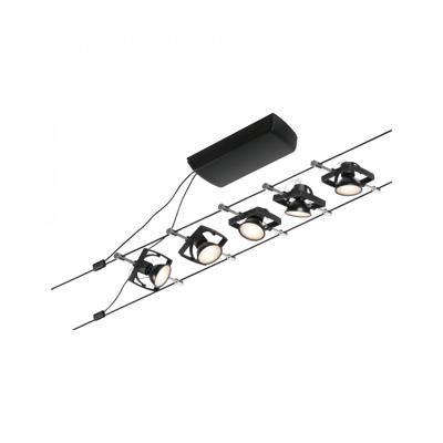 Paulmann 94434 Kabelsysteem compleet GU5.3 Zwart (mat), Chroom Paulmann 94434 Kabelsysteem compleet GU5.3 Zwart (mat), Chroom