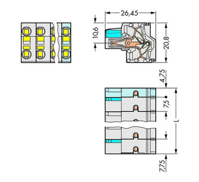 WAGO 721-2209/026-000 Female behuizing (kabel) 721 Totaal aantal polen: 9 Rastermaat: 7.50 mm Inhoud: 25 stuk(s) WAGO 721-2209/026-000 Female behuizing (kabel) 721 Totaal aantal polen: 9 Rastermaat: 7.50 mm Inhoud: 25 stuk(s)