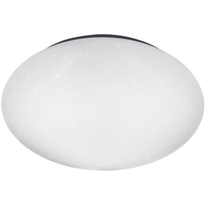 LED Plafondlamp - Trion Puta - 12W - Natuurlijk Wit 4000K - Sterlicht - Spatwaterdicht IP44 - Rond - Mat Wit - Kunststof