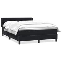 Boxspring met matras fluweel zwart 160x210 cm - thumbnail