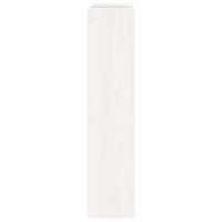 Radiatorombouw 210x21x85 cm massief grenenhout wit - thumbnail